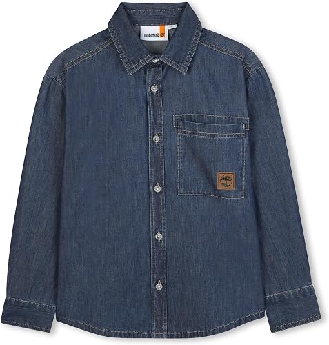 Timberland Boys Denim Shirt, Denim Blue, 14 Years