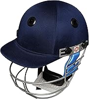 SS Gutsy Cricket Helmet Navy Blue Medium - Mild Steel Grill, EVA Padding for Men & Boys - Lightweight Protection & Comfort