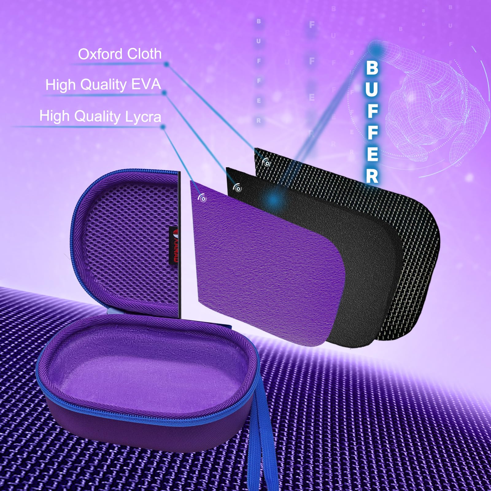 XANAD Étui De Protection Rigide Pour JBL Clip 5, Clip 4 Et Soundcore Select 4 Go - Housse De Voyage Bleu