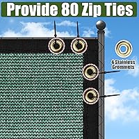 Vista 11 de Black 4FT X 50FT Outdoor Privacy Screen Fence & Mesh Shade Net Cover, Ideal for Garden and Backyard - Enhances Privacy for Fencing & Chain Link