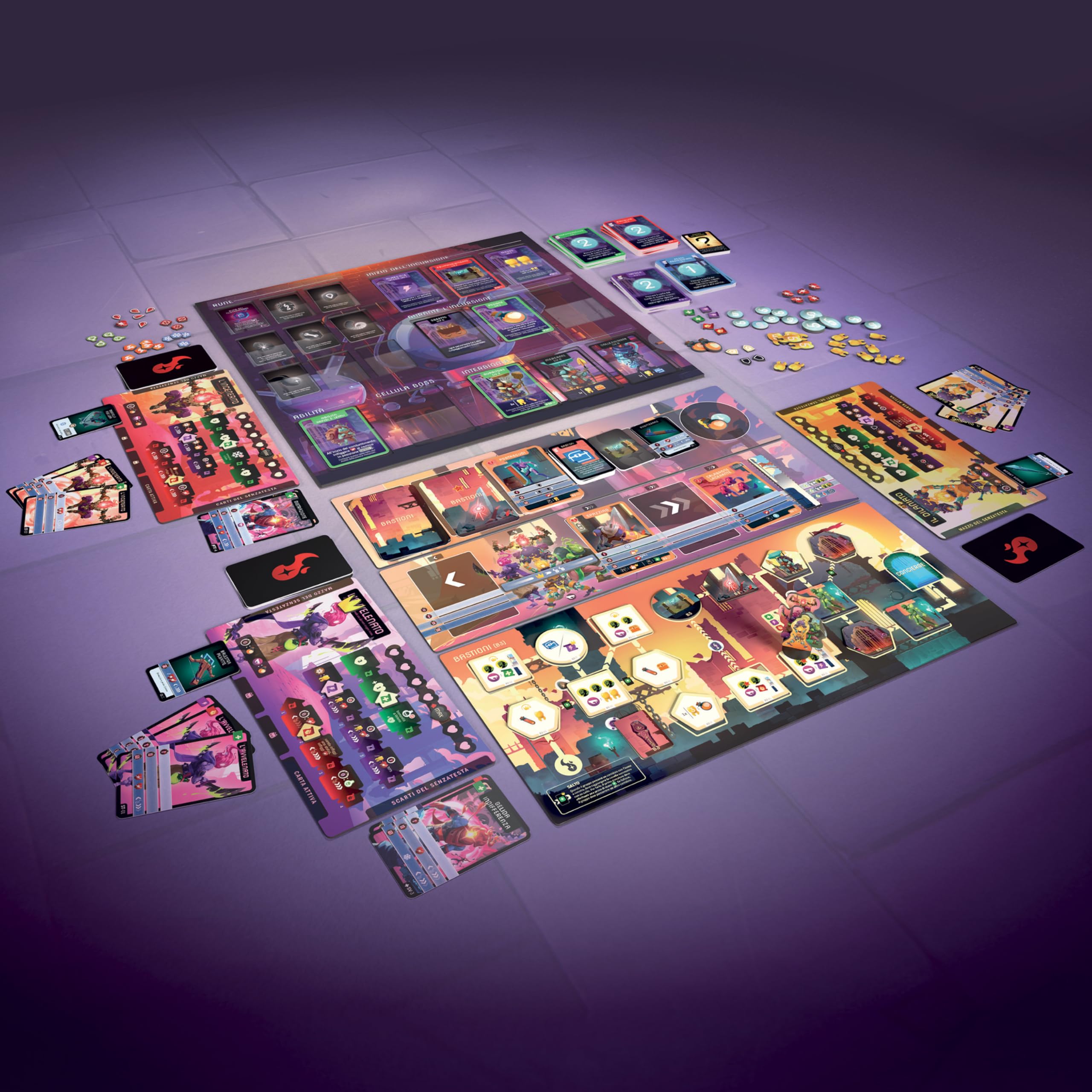 Asmodee – DEAD CELLS – Gioco da Tavolo Rogue-Lite | Gioco da Tavola Cooperativo Ispirato al Videogioco Dungeon Crawler – 1-4 Giocatori – 14+ Anni – 45 Minuti – Edizione Italiana