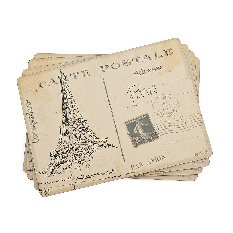 テーブル用品 Pimpernel Place Mats Amazon.com: Pimpernel Midnight Slate Placemats - Set of 4