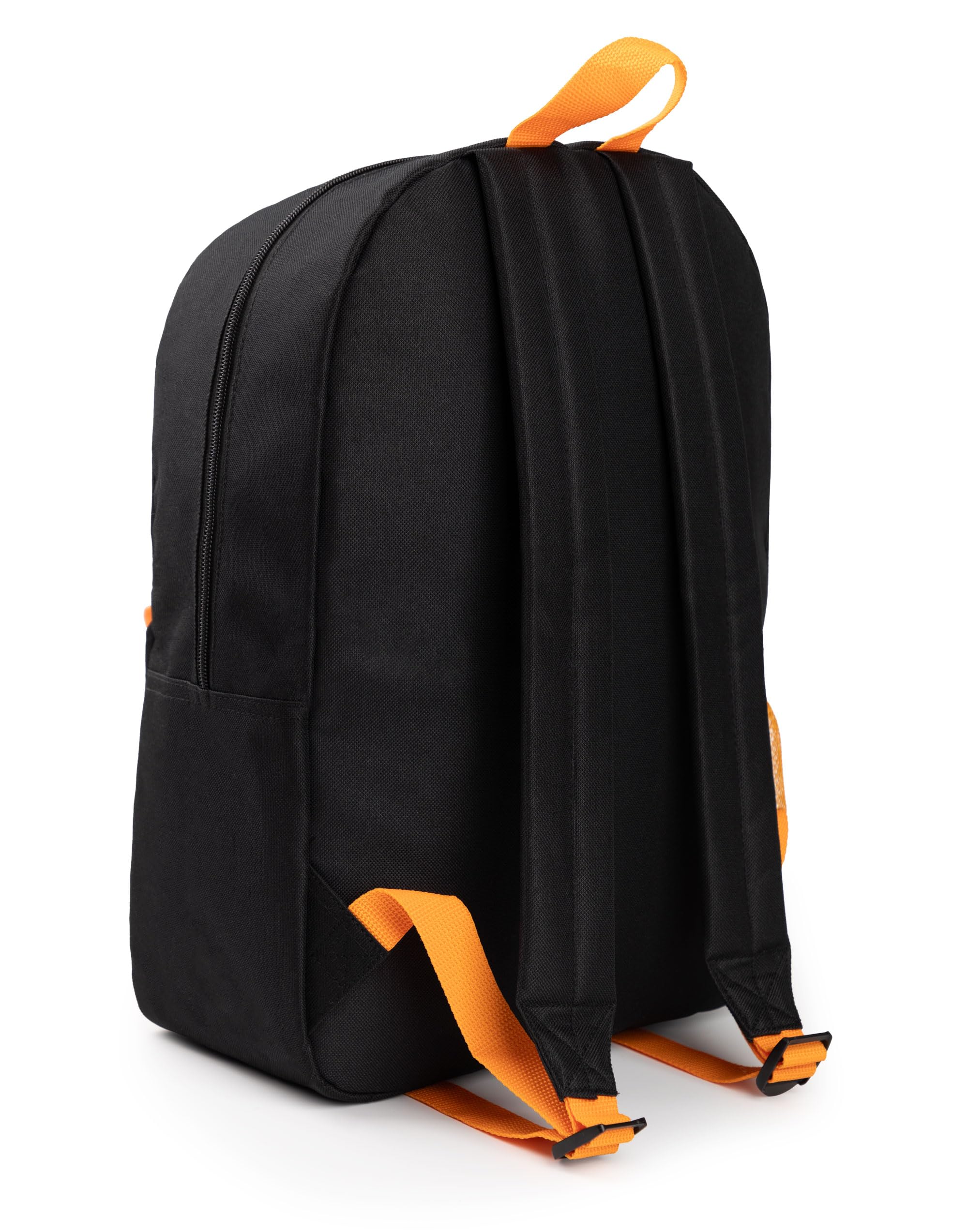 Naruto Shippuden Plecak dla Chłopców | Czarny i Pomarańczowy Plecak z Regulowanymi Paskami | Praktyczny i Zorganizowany Bagaż Uzumaki Hokage dla Dzieci | Prezent Merchandising Serii Anime