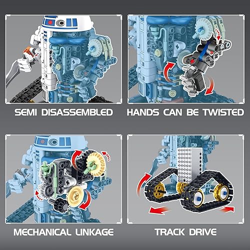 Miniatura 3 de Kit de construcción de robótica STEM 3 en 1, 776 piezas con aplicacióncontrol remoto, juegos de bloques de construcción de juguete Space Wars,