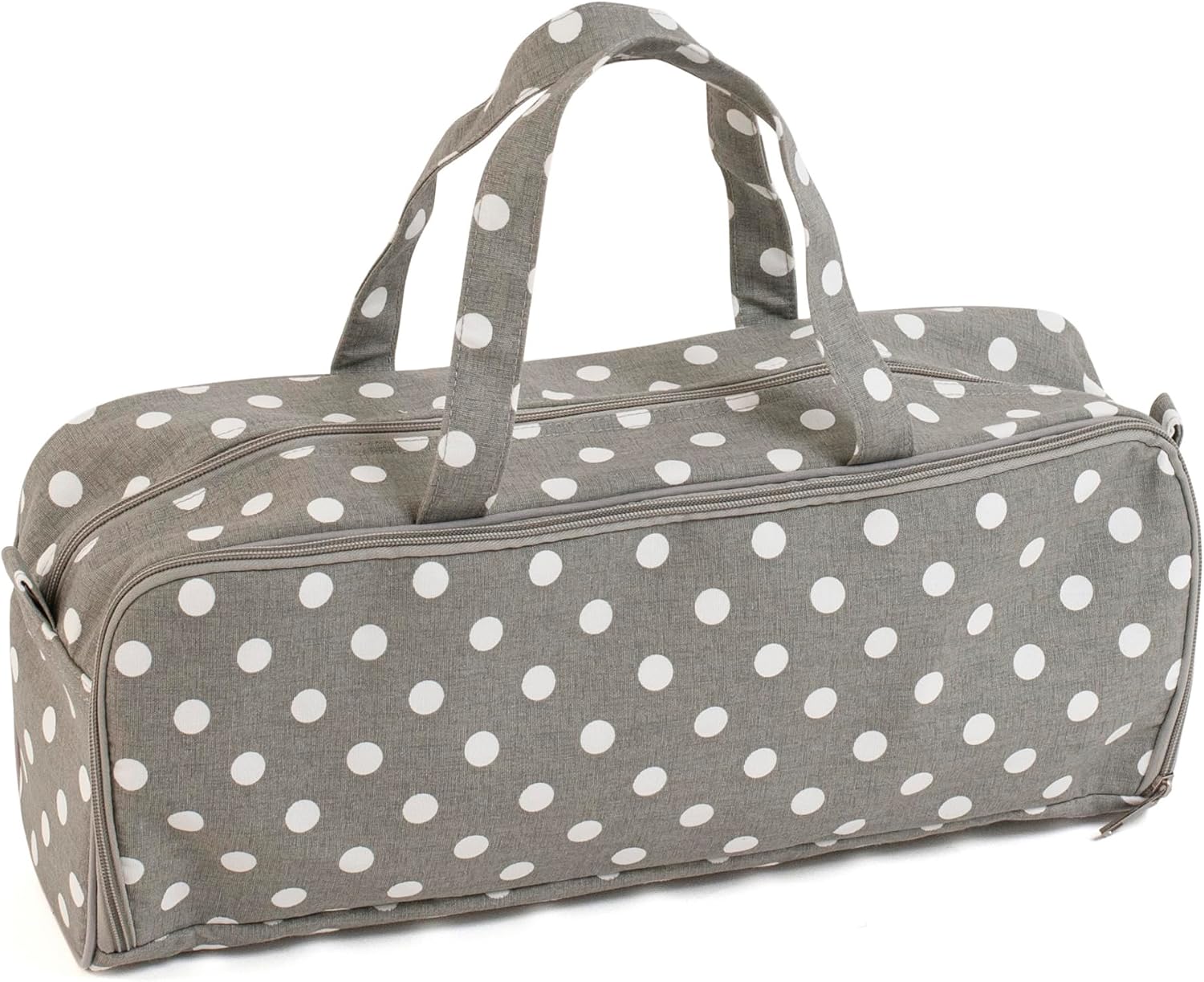 Hobby Gift Knitting Bag Yarn Storage Case with Zipper Compartments Yarn Eyelet and Carry Handles for Knitting Accessories Tools and Projects