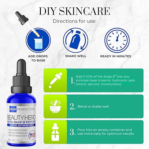 Miniatura 5 de Snap 8 DIY Péptido Booster para línea de expresión vertical Arrugas profundas Pies de gallo Líneas de labios Tratamiento de frente Añadir 2 sueros