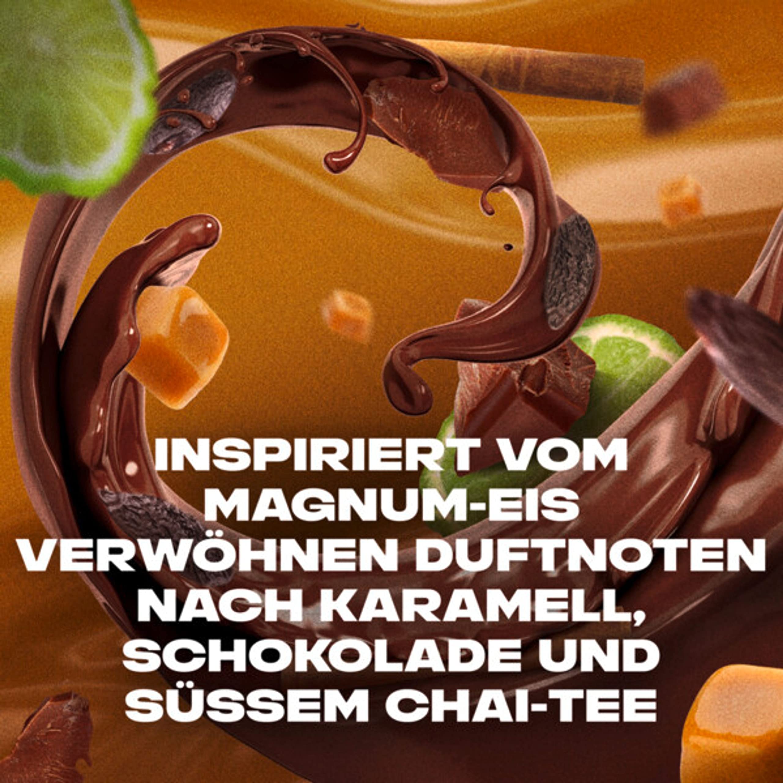 AXE Żel pod prysznic Magnum Gold Caramel Billionaire Limited Edition zapewniający długotrwałą świeżość i zapach, testowany dermatologicznie, 250 ml, 12 sztuk
