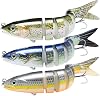 TRUSCEND Easy Catch Swimmax,Noisy Turbulent Wiggling and Vibrating Actions for More Bites, Segmented Swimbait Jointed by Strongest Fiber Lifelike Fishing Lures for Family Fishing