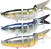 Vista 15 de TRUSCEND Swimmax - Señuelos de pesca realistas para agua salada y agua dulce, para trucha lucioperca, lucio, salmón azul, cebo, pesca de lubina