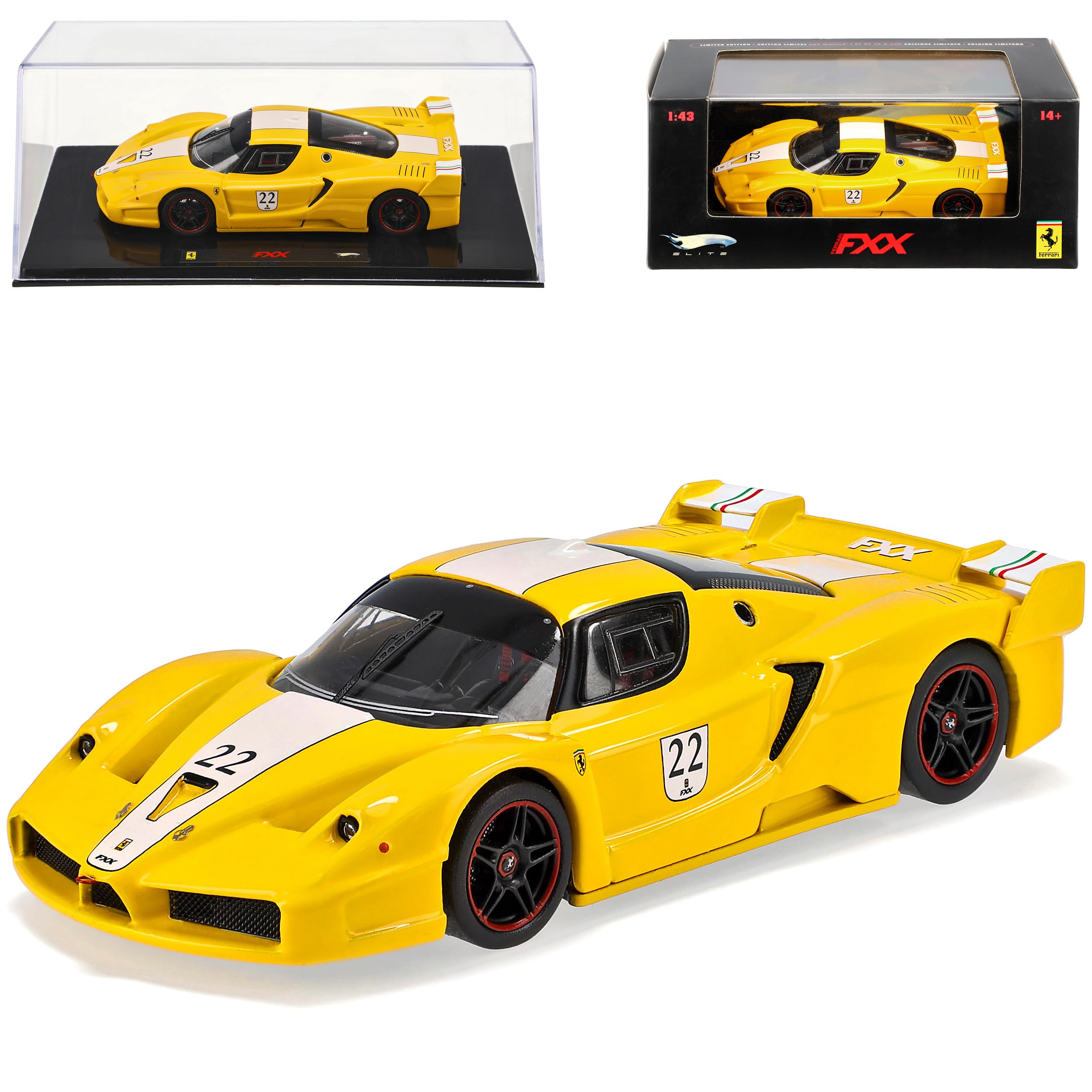 Mattel Ferrari Fxx Enzo Gelb 1/43 Hot Wheels Modellauto Modell