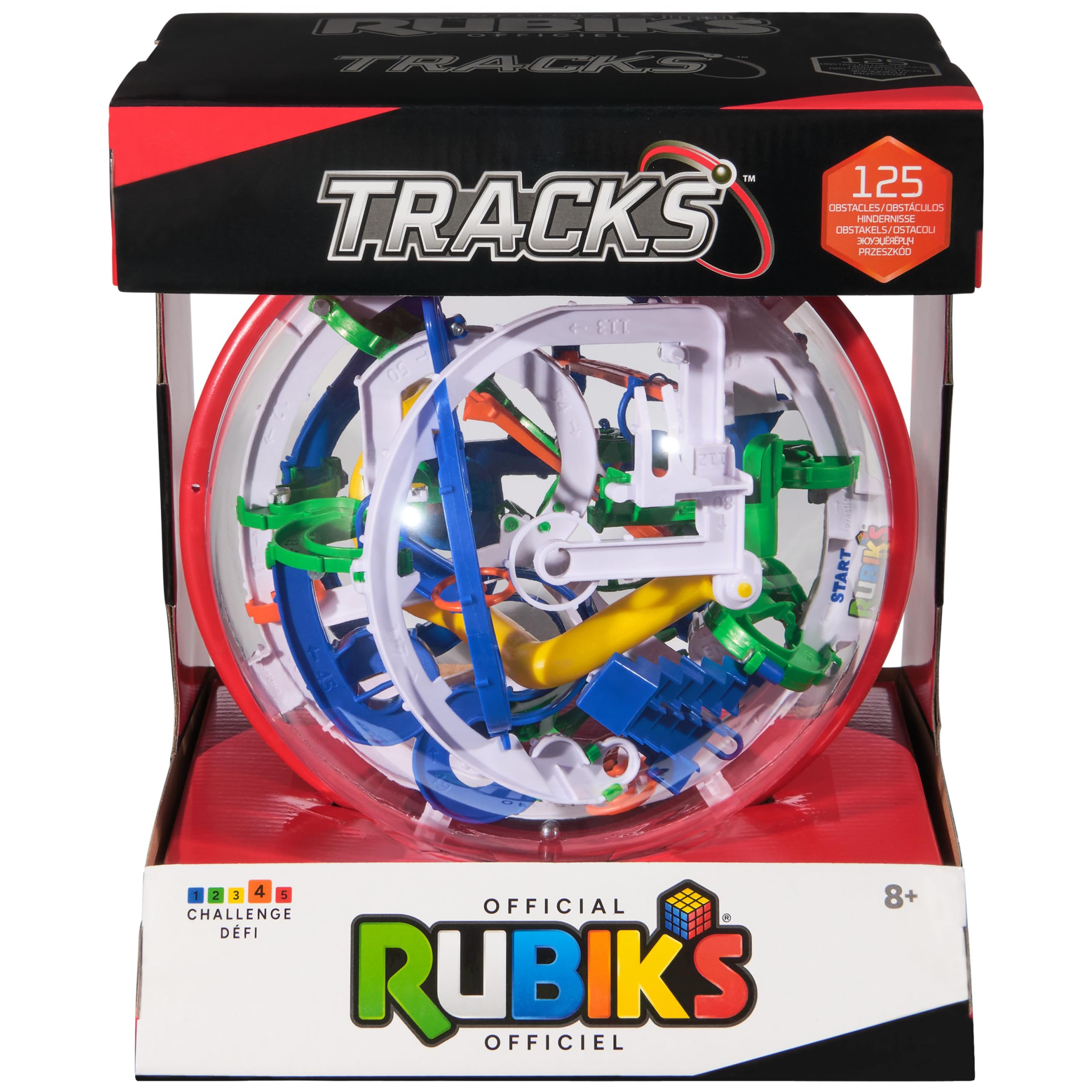 Rubik's Cube, Tracks 125 Gravity Maze 3D Puzzle Game con 125 ostacoli, stimolante rompicapo per risolvere i problemi, giocattolo fidget e puzzle sensoriale per adulti, adolescenti e bambini, per