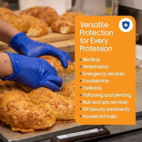 Miniatura 5 de Inspire Cobalt Blue Nitrile Disposable Gloves 4.5 Nitrile Safety Medical Exam Cooking Cleaning Disposable Gloves