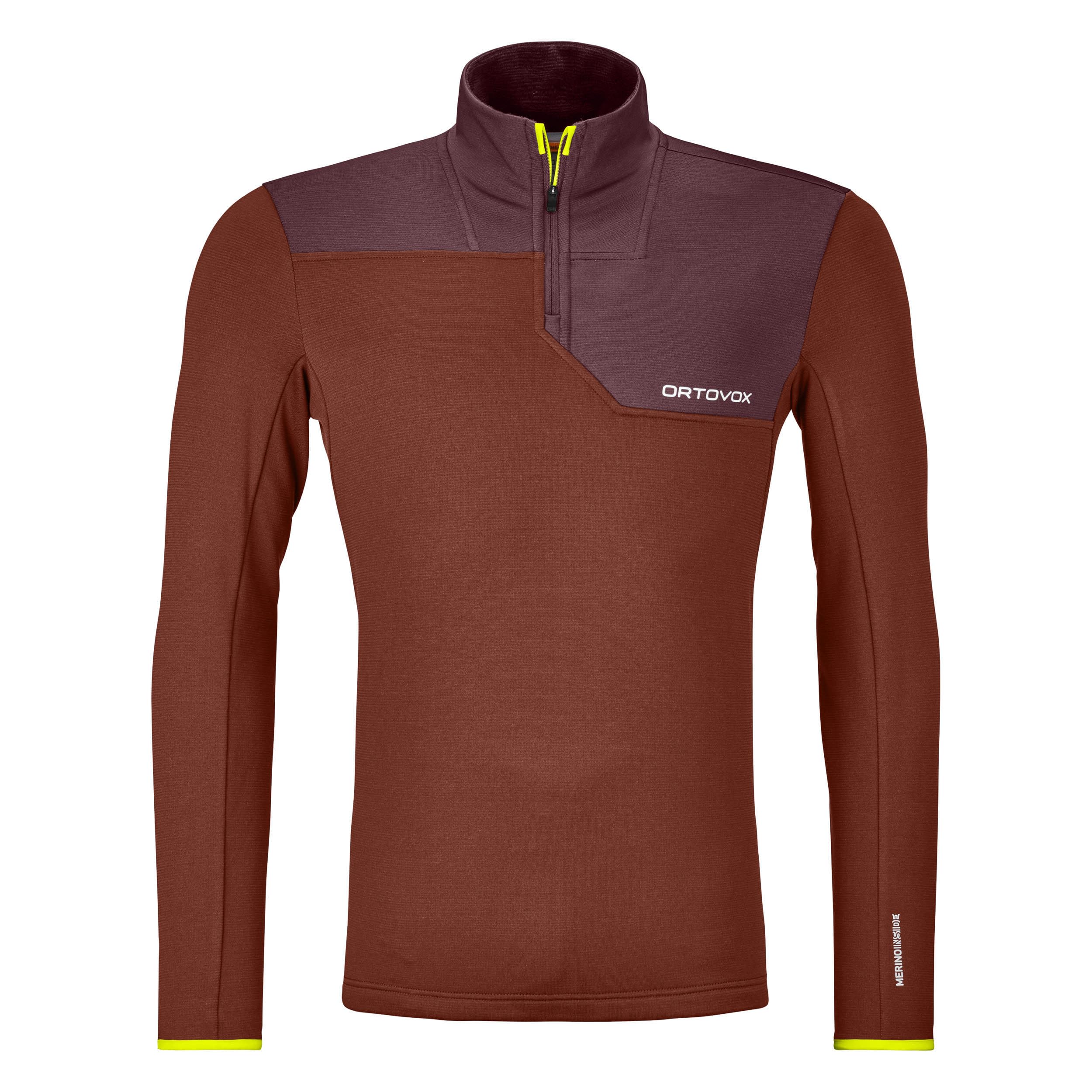 ORTOVOX Fleece Light Zip Neck, Herren
