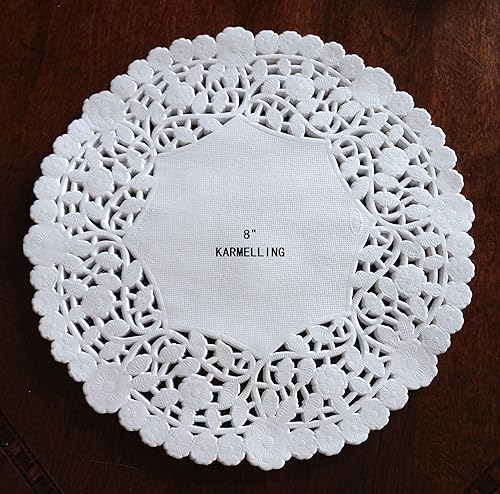 Miniatura 3 de 50 piezas de Doileis redondas de papel de aluminio negro, fabricadas en los Estados Unidos de 6 pulgadas