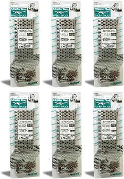 Apache 25085381 Stainless Steel Self Setting Alligator 7 Inch Rivet Belt Fasteners with Pins and Splices (12 Pack)