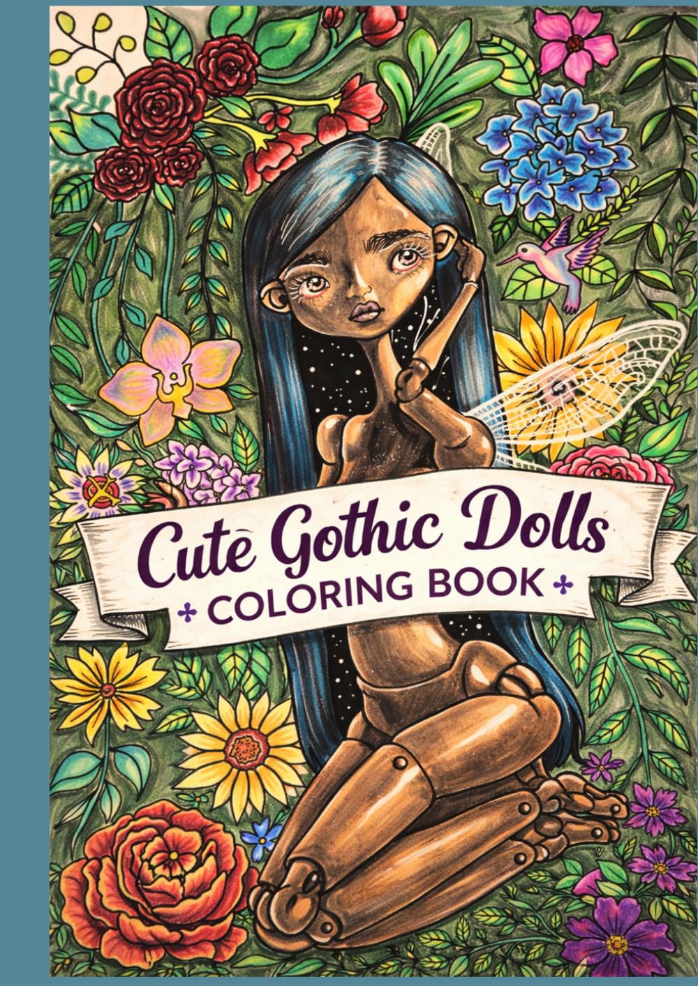 Cute Gothic Dolls: Coloring Book