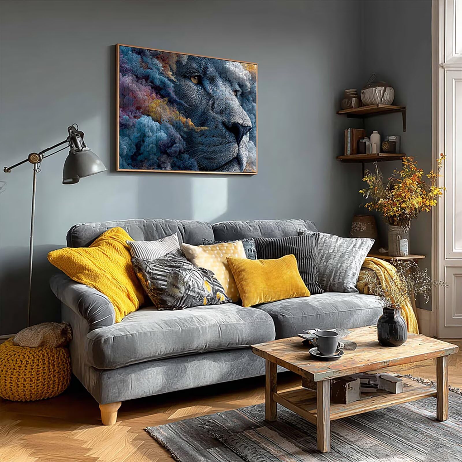 Chmura Puzzle 5000 sztuk dla dorosłych, drewniane puzzle z pudełkiem 156 x 105 cm, puzzle dla dorosłych o wysokiej trudności, gra logiczna, kreatywne hobby, letnie prezenty, (zwierzę) M-1197