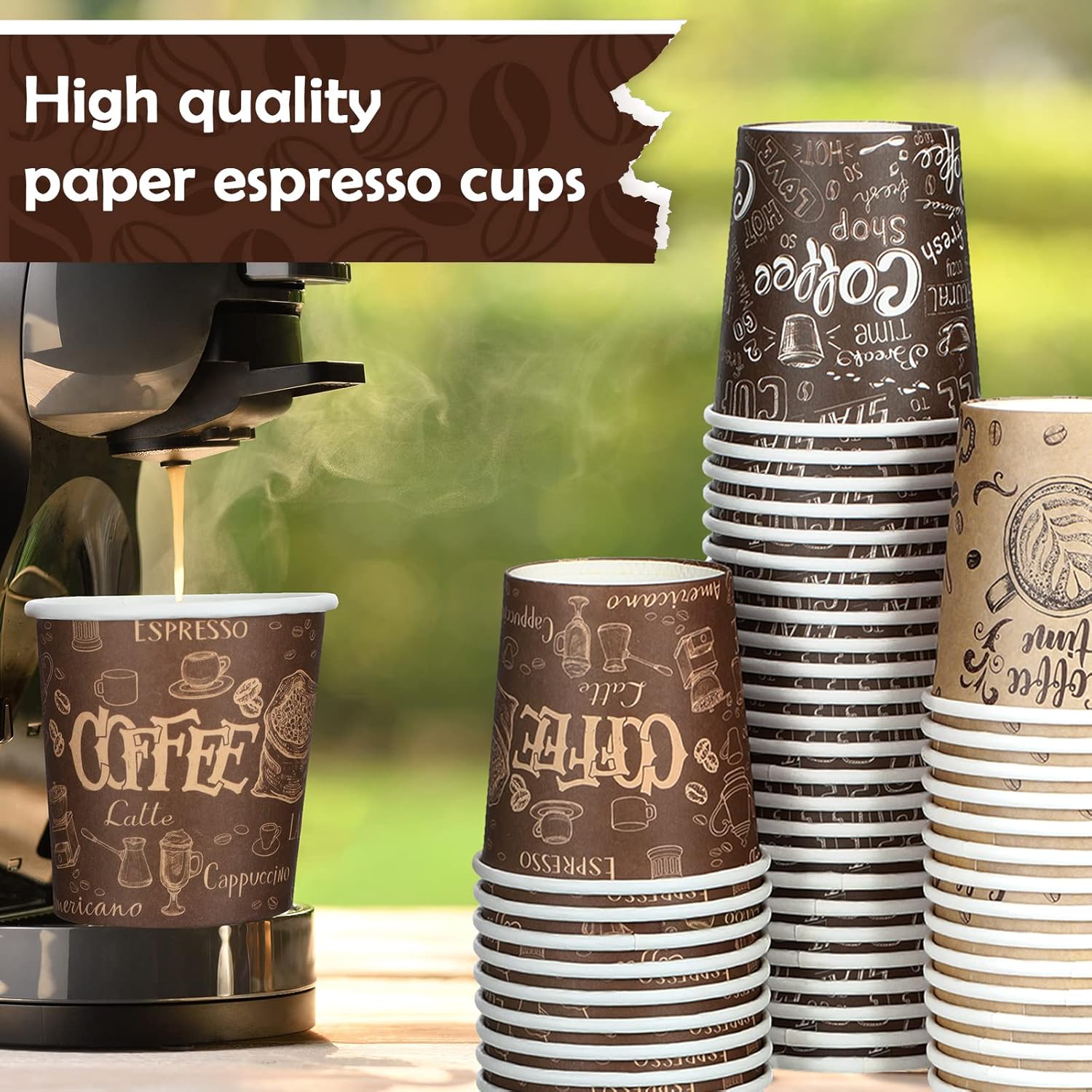Dingion 900 Pack 4oz Small Disposable Espresso Coffee Cups Hot Cold Drinking Paper Cups for Home, Office, Cafe, Restaurant, Travel, Party, Picnic, Travel and Events - Image 7