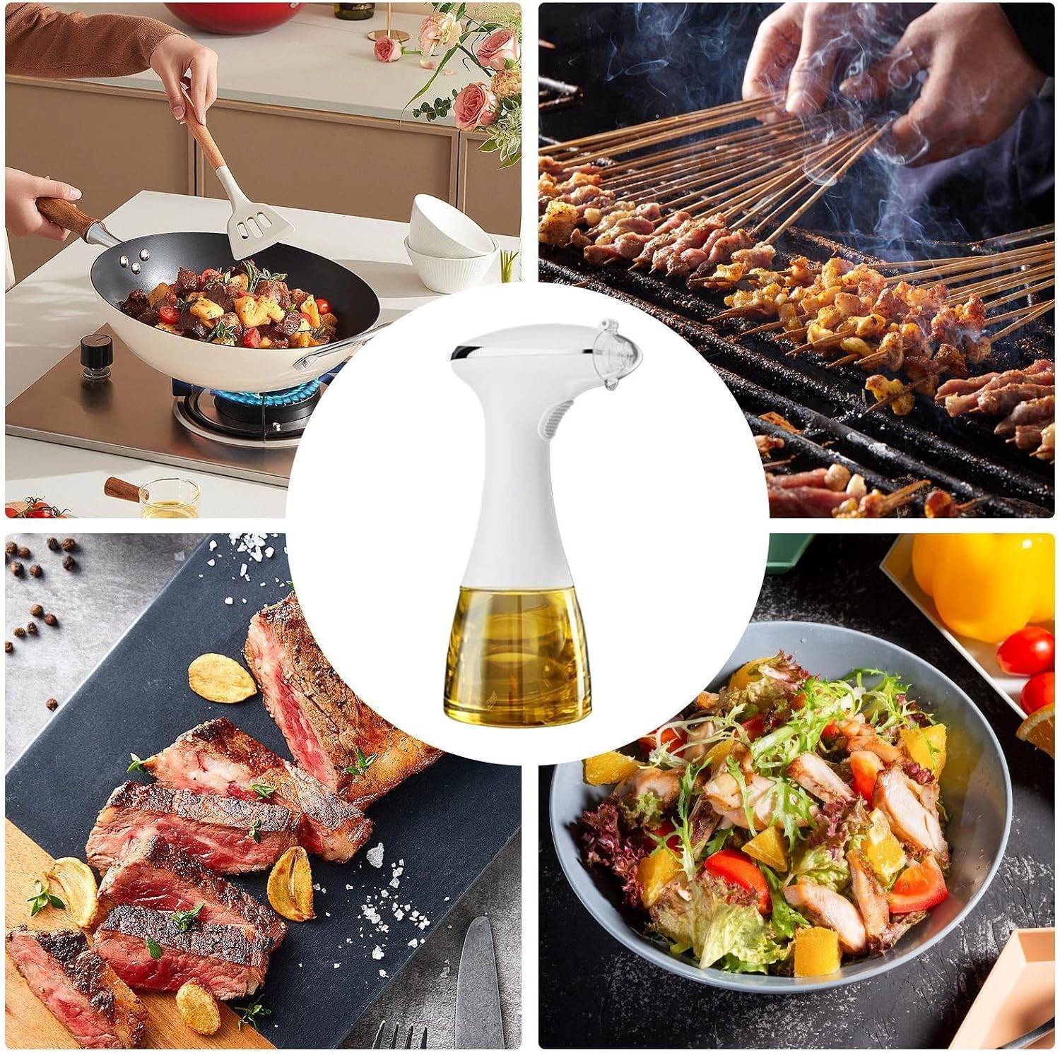 Cooking Oil Sprayer Electric, Portable Refillable Kitchen Gadgets, Auto Oil image 5