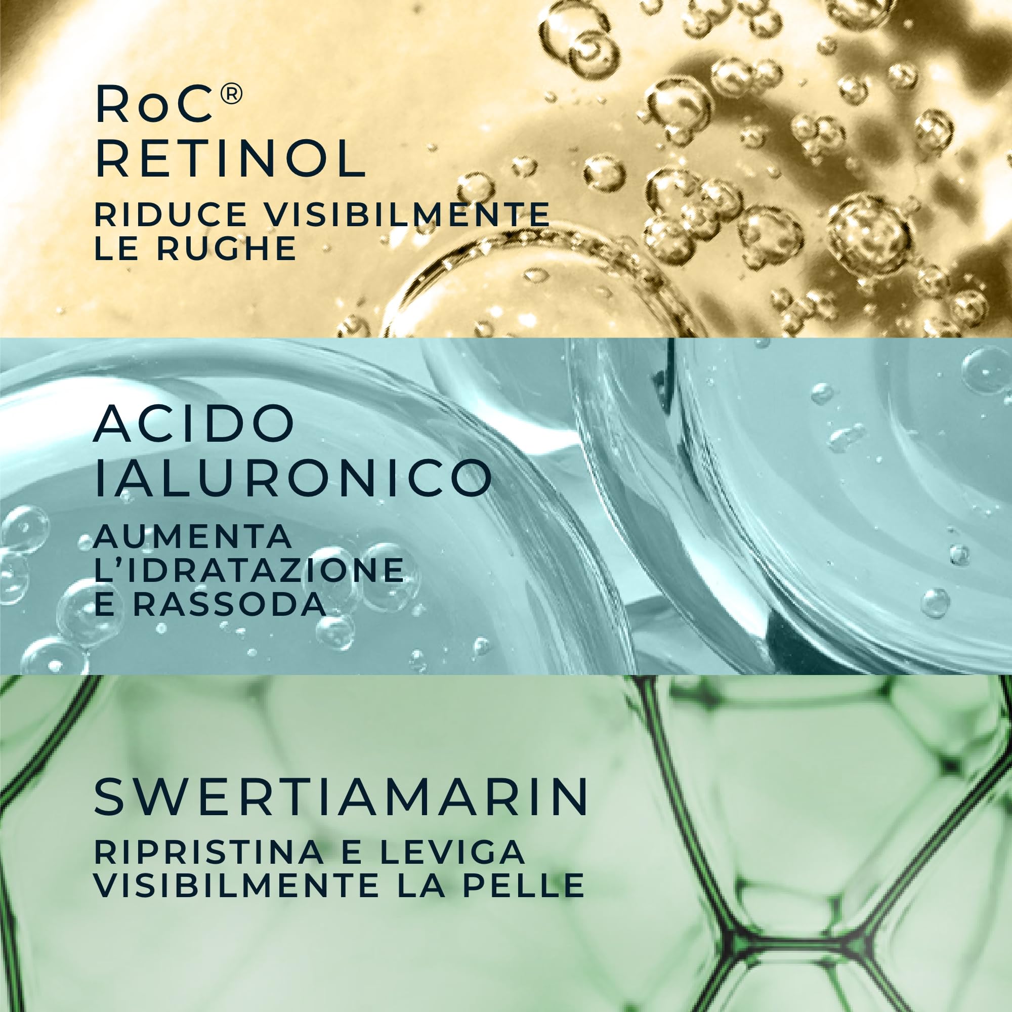 RoC Derm Correxion Contour Cream, con Retinolo e Swertiamarin, 50 mL