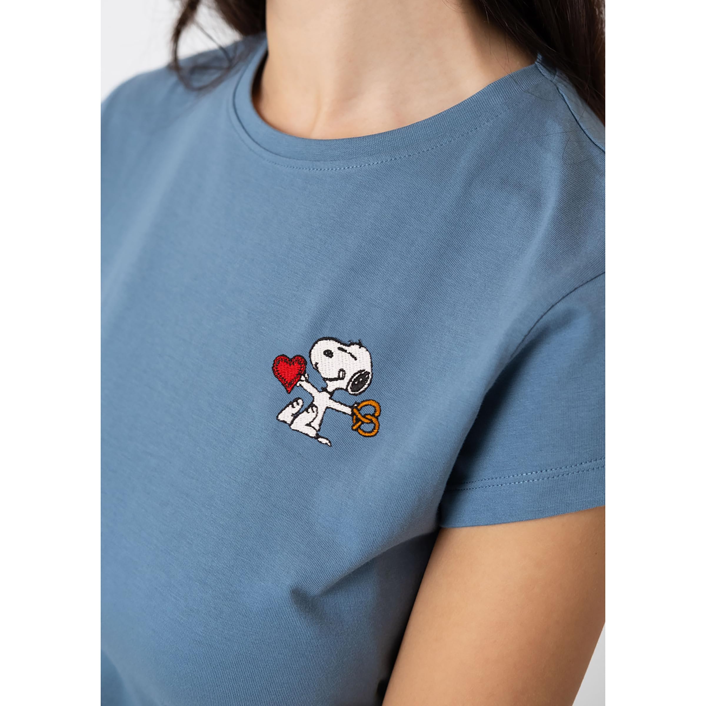Bavarian Caps Damen Peanuts: Snoopy T-Shirt, dunkelblau, XL