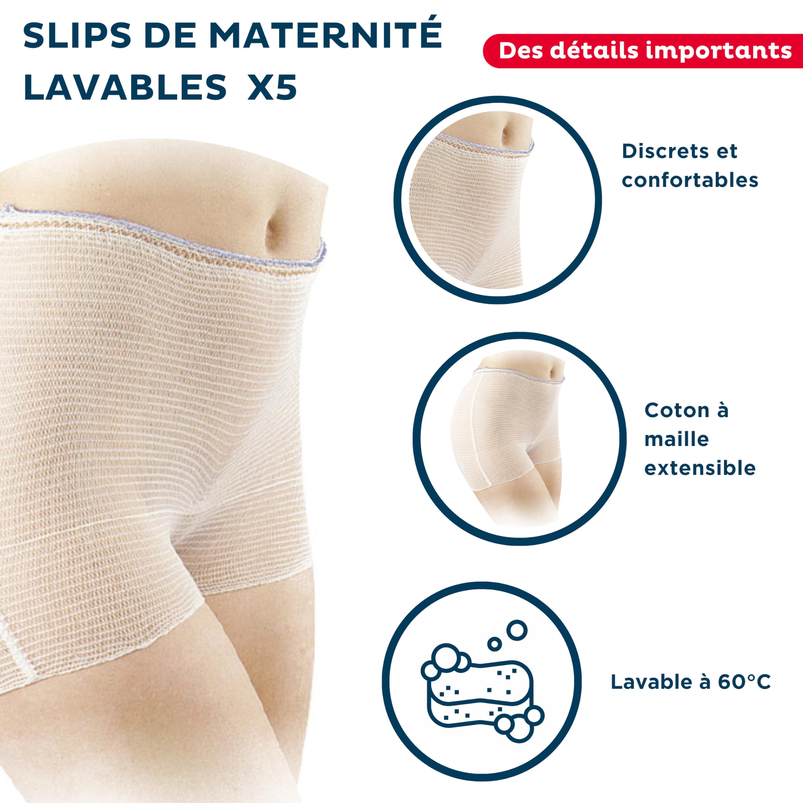 Thermobaby - Umstands- und Stillpackung – Stillkissen – waschbare Mutterschaftsslips – Aufbewahrungsbeutel für Muttermilch und Stilleinlagen – Komfort und Unterstützung