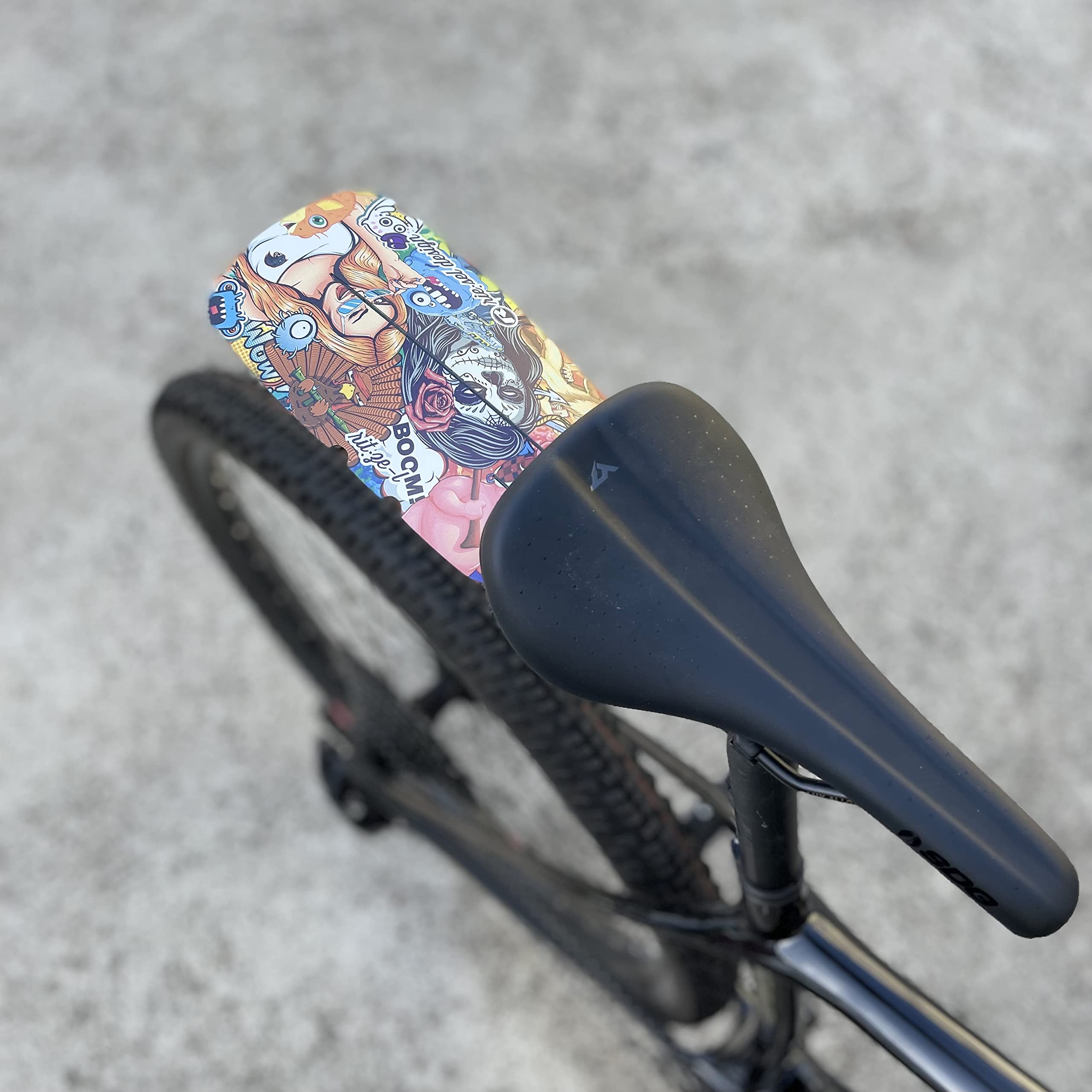 Rie:Sel Design Fatbike Rear Fender; Stickerbomb - FE-RL003