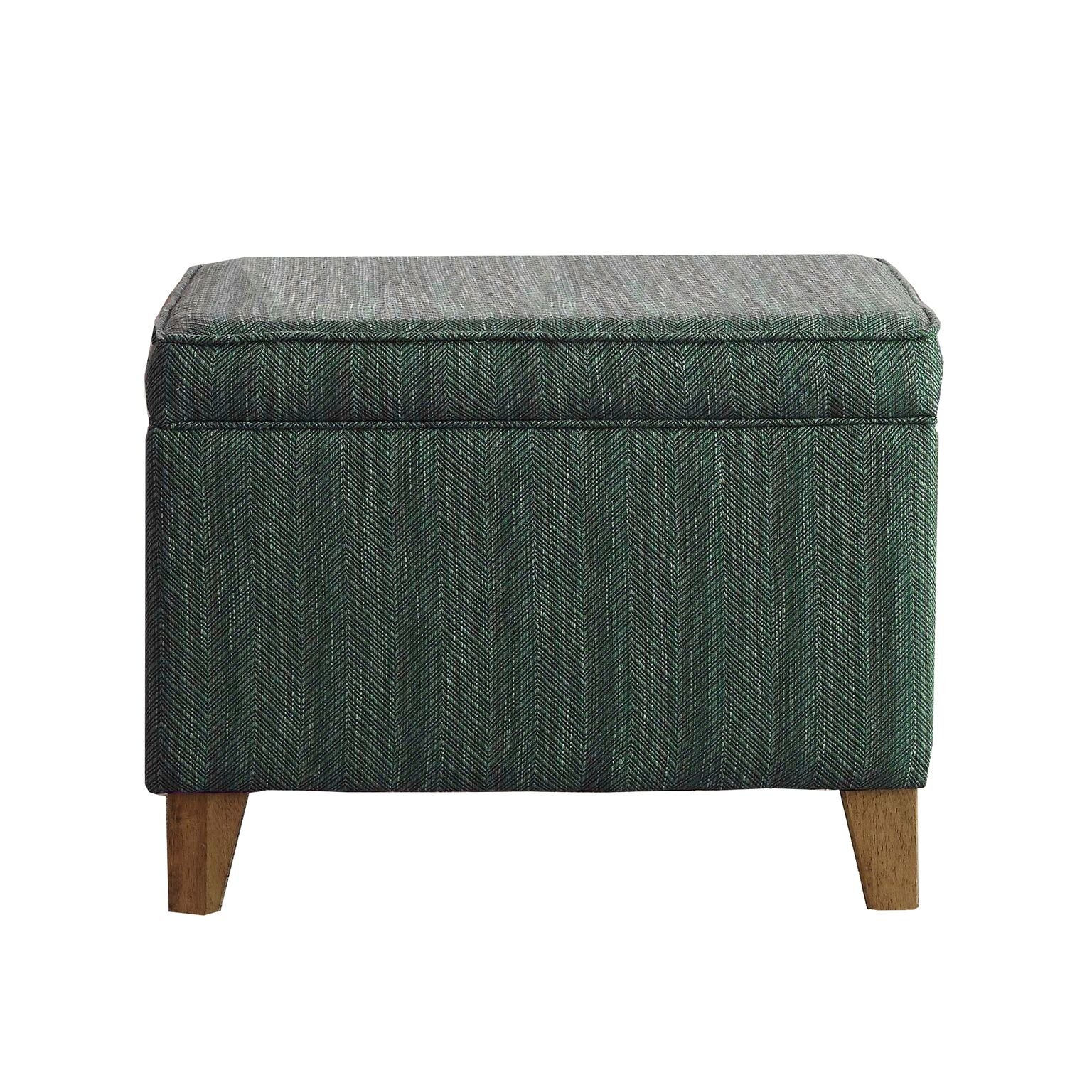 Home Decor | Medium Square Storage Ottoman w Hinged Lid