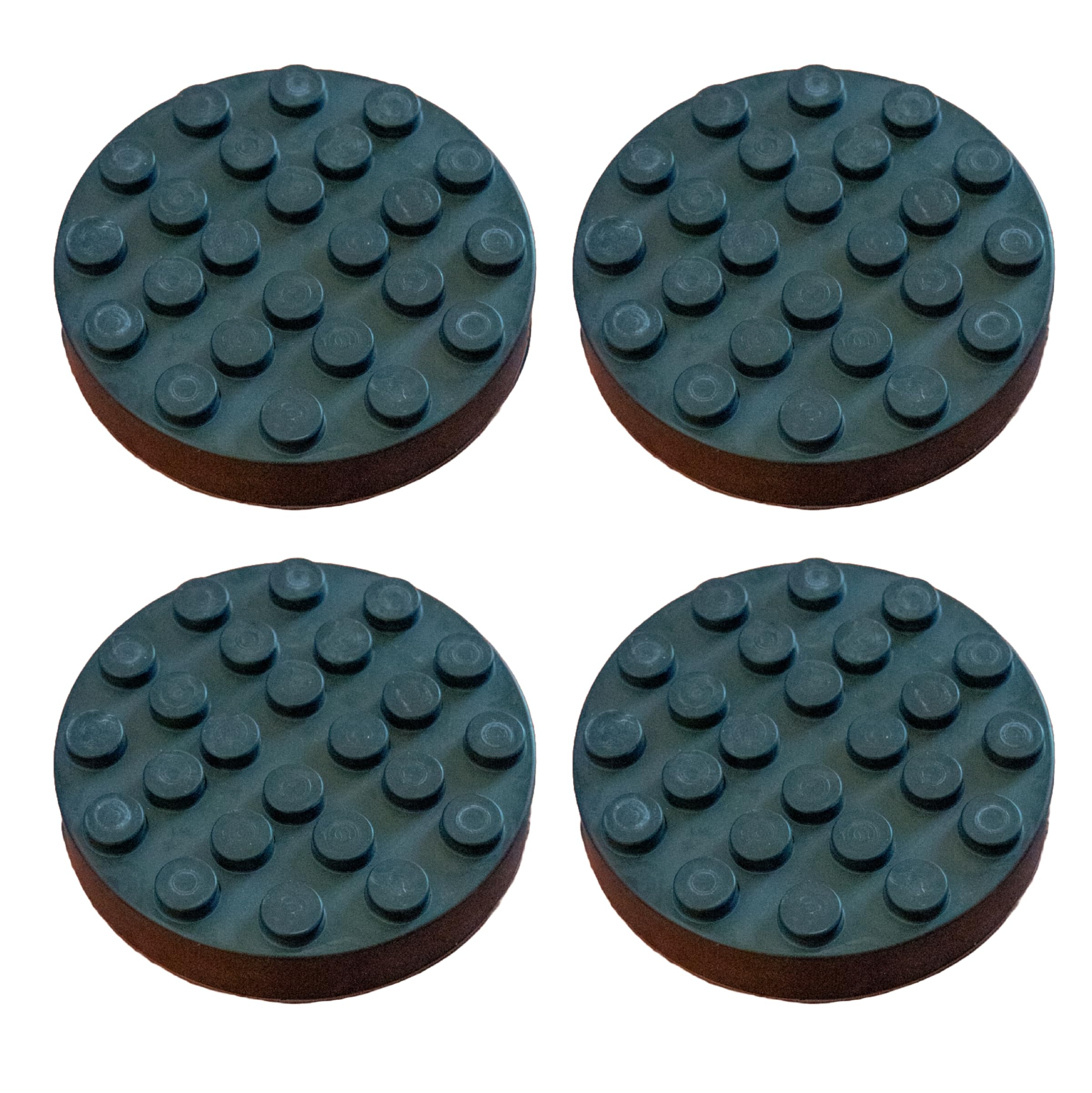 A2ZWORLD 4 Tamponi In Gomma Rotondi 140x27mm Per Ponte Sollevatore – Compatibili Con Ravaglioli, Werther E Omcn
