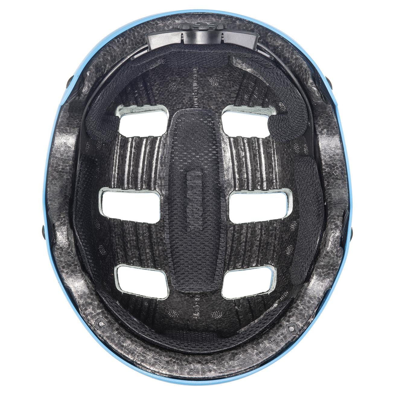 uvex kid 3 cc - wytrzymały kask rowerowy dla dzieci - indywidualna regulacja wielkości - udoskonalona wentylacja - blue-white matt - 51-55 cm