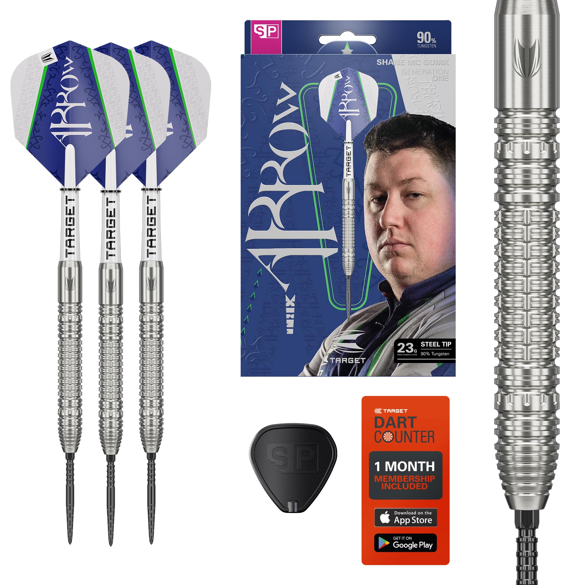 Target Darts Shane Mc Guirk Generation 1 Swiss Point-Steeldart-Set