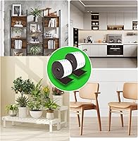 Vista 57 de Tiras de fieltro con respaldo adhesivo, tiras de fieltro adhesivas, paquete de 4 rollos de fieltro 1/2 x 60 pulgadas, cinta de fieltro beige