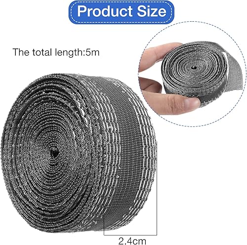 Miniatura 3 de 5 cintas de dobladillo para pantalones de 1 pulgada y 5.5 yardas, sin costura, cinta adhesiva para planchar en el dobladillo de los pantalones,
