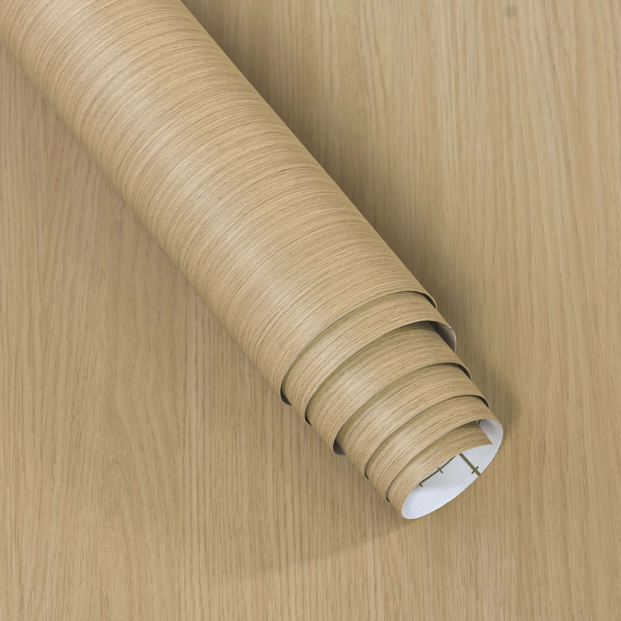 31.5"x157" Thick Light Wood Contact Paper Peel and Stick Wallpaper