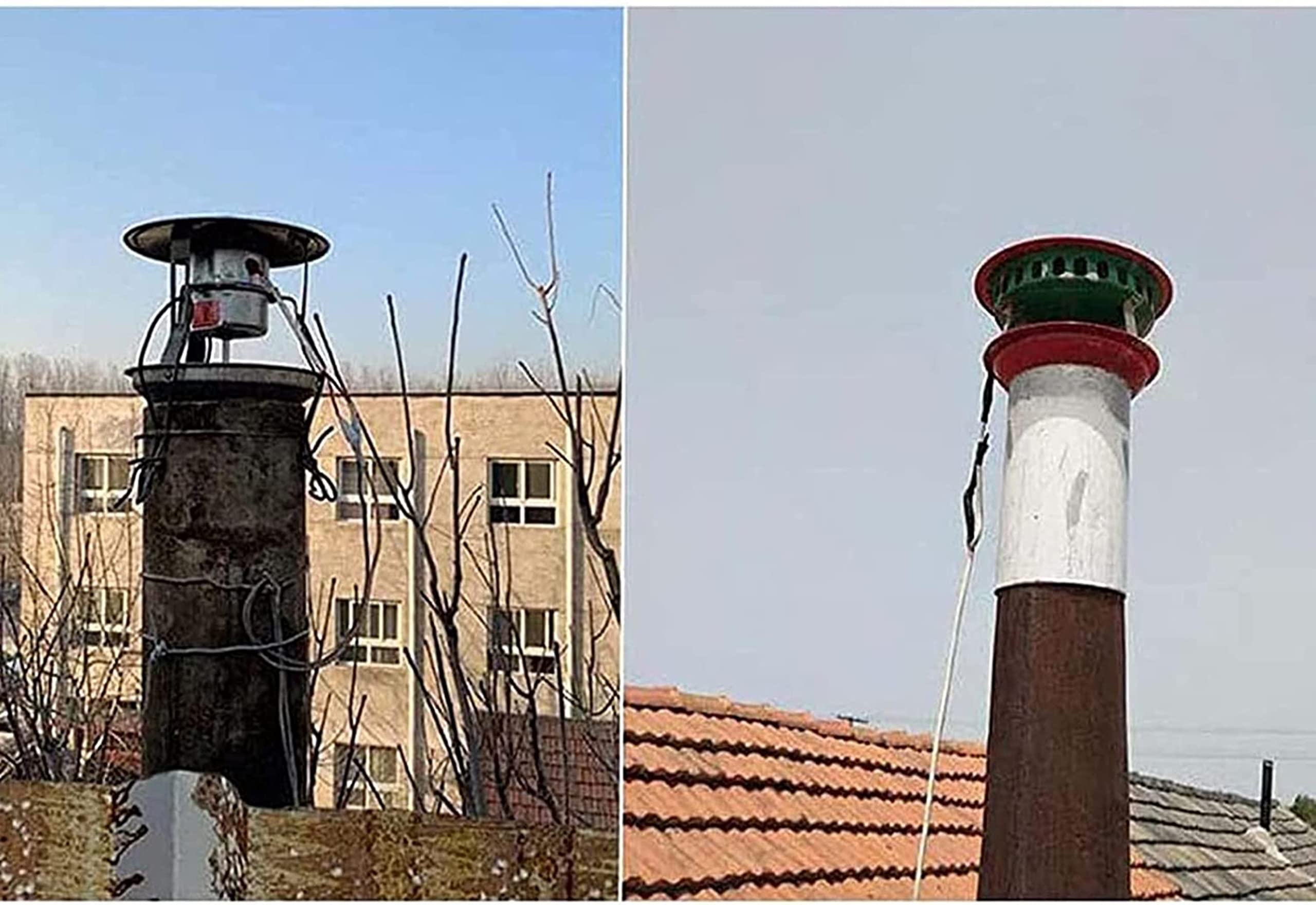 Wentylator kominkowy do odprowadzania dymu, 100 W, wydajny wyciąg powietrza dla lepszej wentylacji do kominka i grilla