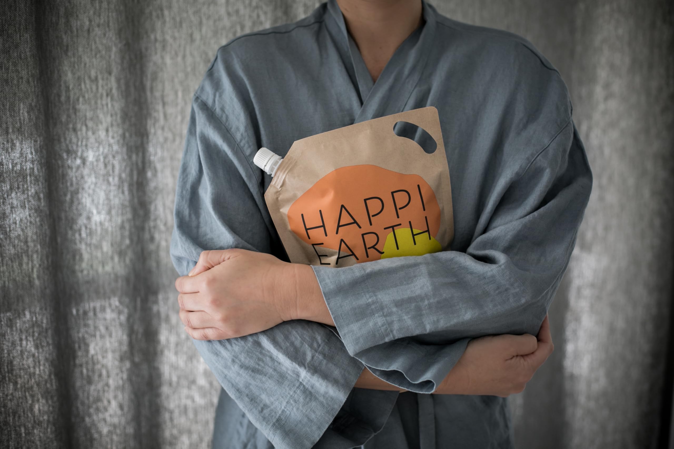 Amazon | Happi Earth認定オーガニック洗濯用洗剤 1袋で約400回分、1