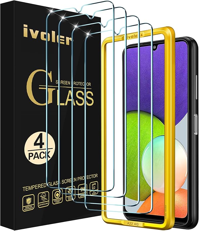ivoler Screen Protector compatible with Samsung Galaxy A22/ A31/A32