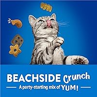 Vista 2 de Golosinas para gatos Purina Friskies, Party Mix Beachside Crunch - Bolsa de 30 onzas