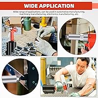 Vista 6 de Pistola de remache neumática 1/4" Herramienta de remache hidráulica de aire, máquina remachadora de servicio pesado adecuada para campos