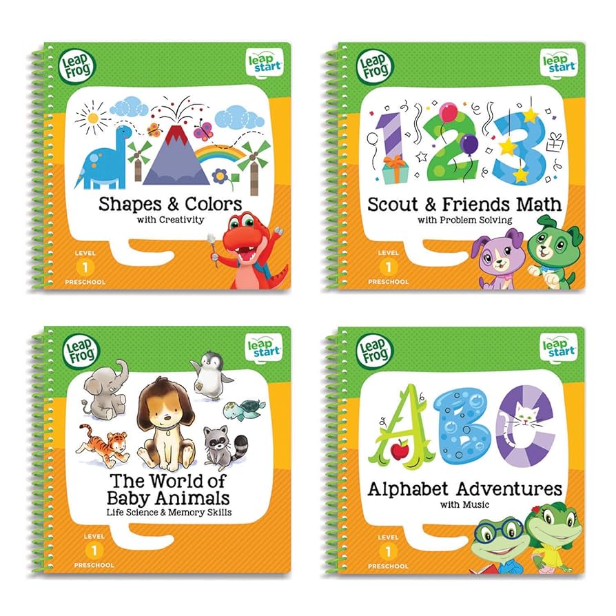 LeapFrog LeapStart Preschool 4-in-1 Activity Book Bundle