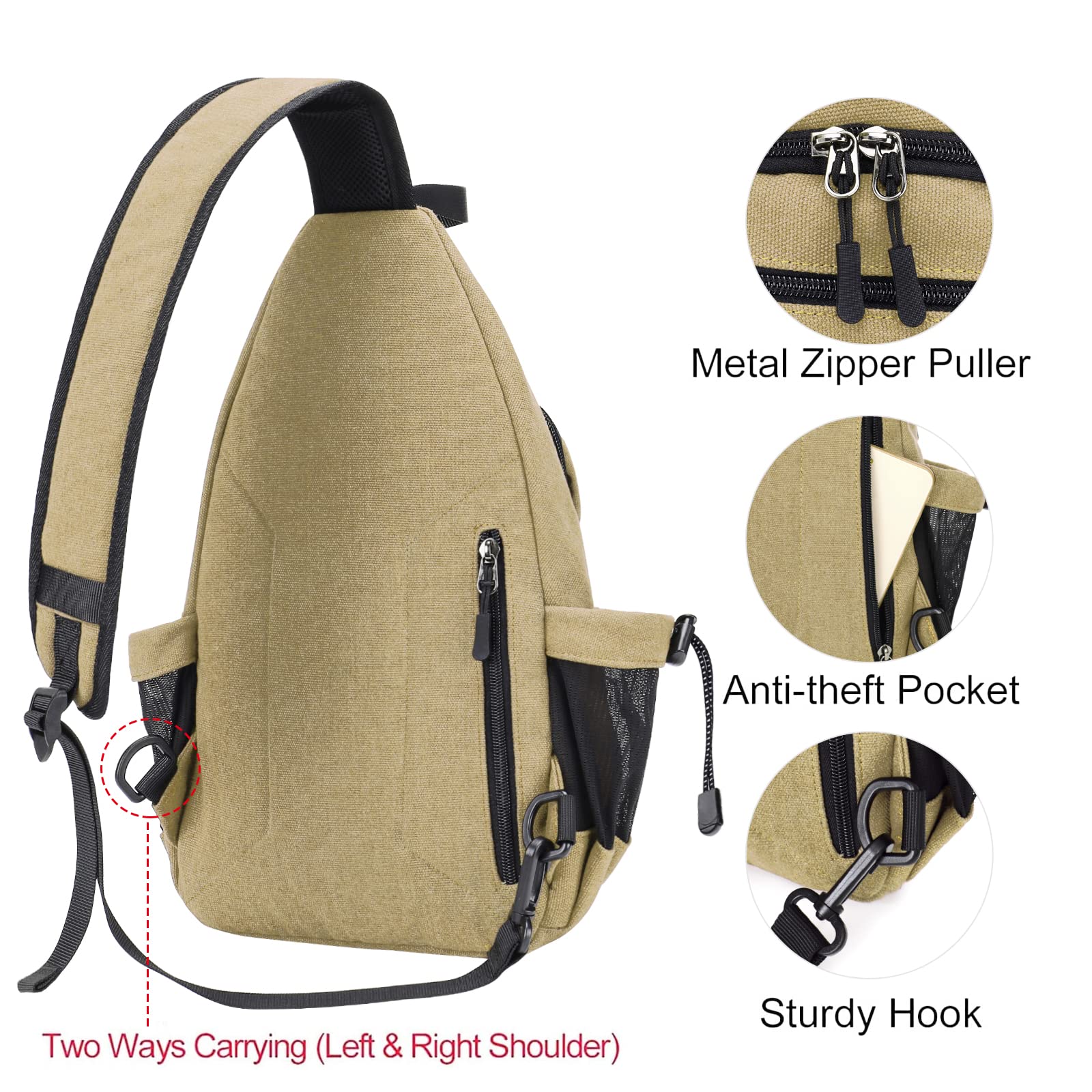 Adjustable Strap Canvas Backpack J T C JUZAR TAPAL  display picture 1