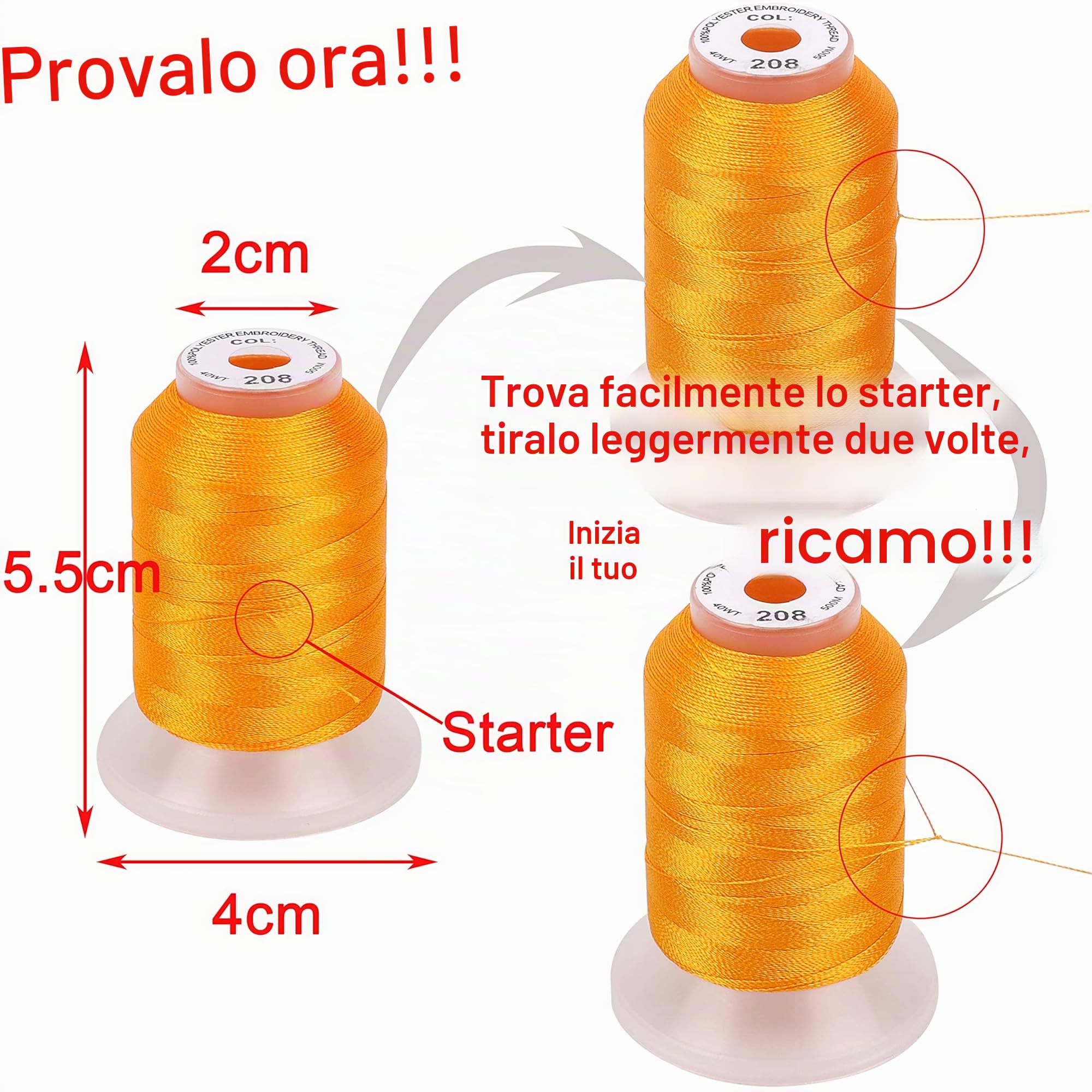New brothread 63 Brother Colori poliestere filo di ricamo macchina 500M (550Y) / bobina Per Brother/Babylock/Janome/Singer/Pfaff ricami e cuciture macchina