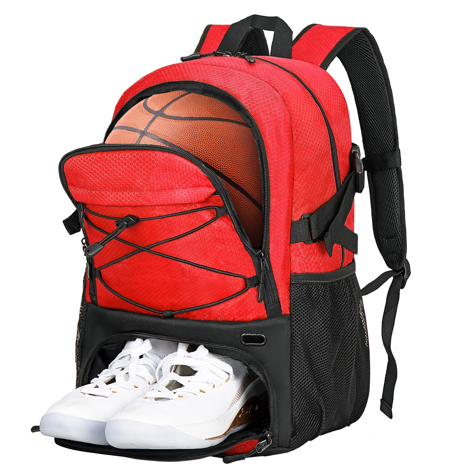Goloni Soccer Bag,Large Sports Bag with with Separate Ball & Shoe Compartments,Youth Soccer Backpack for Basketball,Football,Volleyball
