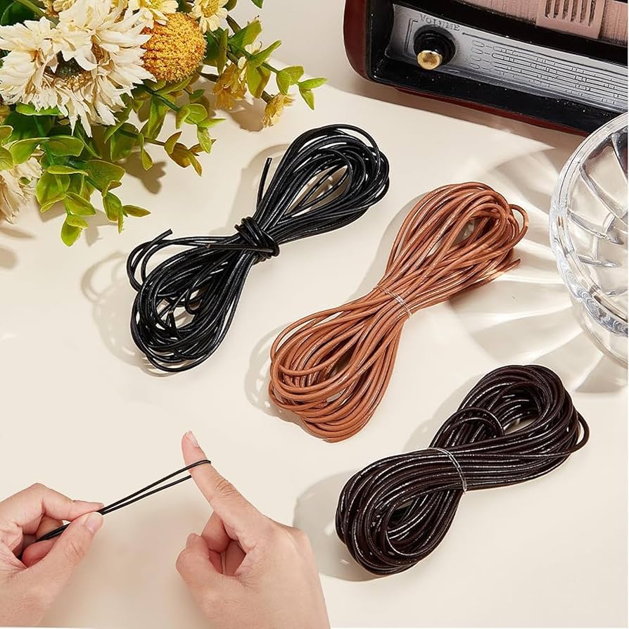 Amazon.co.jp: TerraShine 牛革紐 3束入り 本革紐 リアルレザー レザー