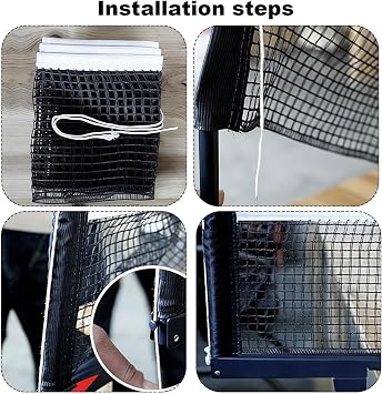 Retractable Table Tennis Net, 175cm Adjustable Tension Ping Pong Net, No Tools Needed Fits Most Tables, Portable Foldable Design for Indoor Outdoor Home School Gym Camping Use