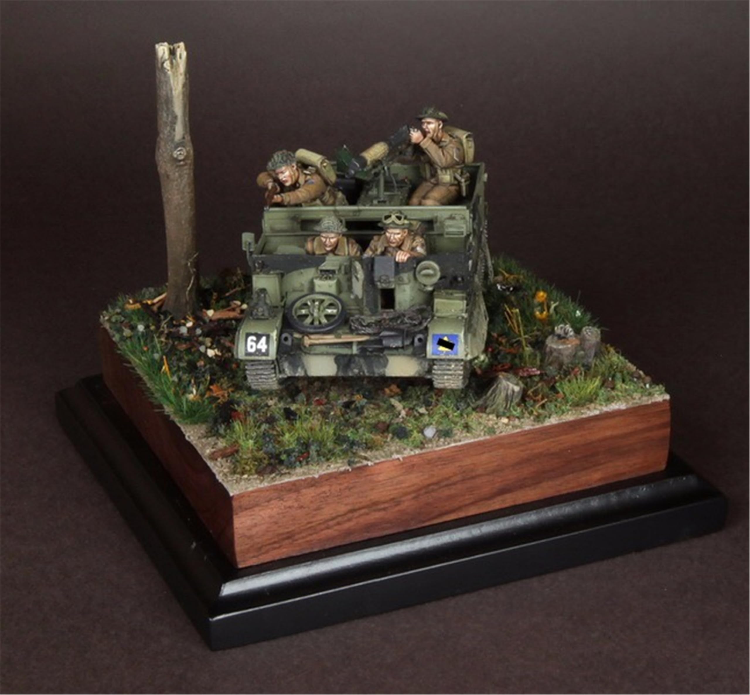 TRUEGRIS 1/35 WWII British Tank Soldier Resin Model Kit Unpainted and Unassembled (4 people, no tank) //k9w4J4