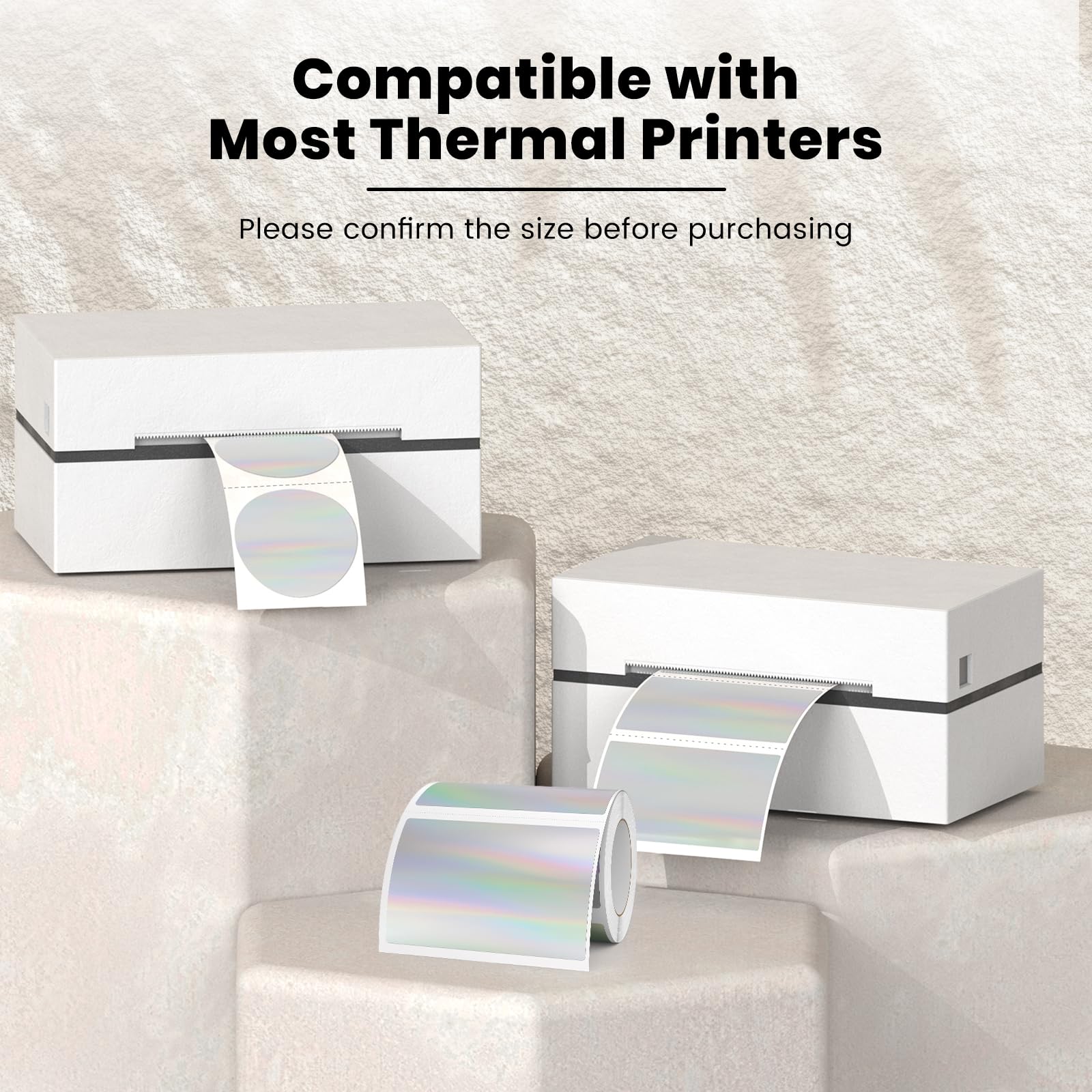 500-Pack Pink Thermal Labels - 2x3 Inch Rectangle Stickers For Thermal Printers