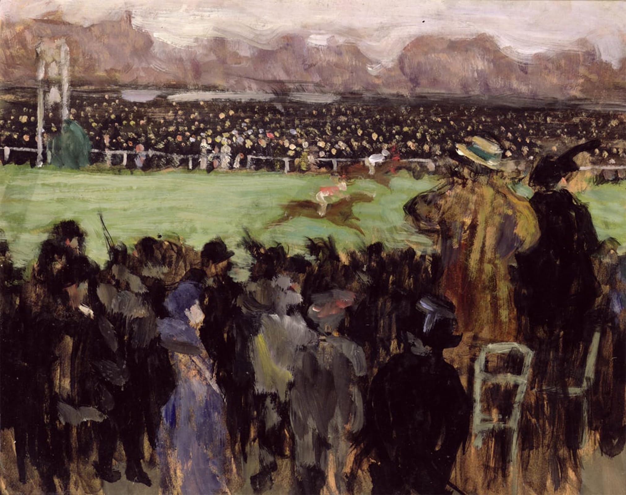 SERENDIPITP Retro Picture Poster Wall Art Pictures Painting Racing At Auteuil by Louis Anquetin Wall Art Canvas Print for Wall Decor 60x90cm