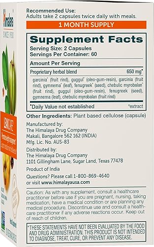 Miniatura 2 de Himalaya LeanCare con Garcinia Cambogia para control de peso, 600 mg, suministro para 1 mes, 120 cápsulas