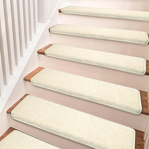 Miniatura 5 de PURE ERA Bullnose - Juego de peldaños para escaleras sin cinta, antideslizantes, protectores de escaleras para interiores, fundas suaves y